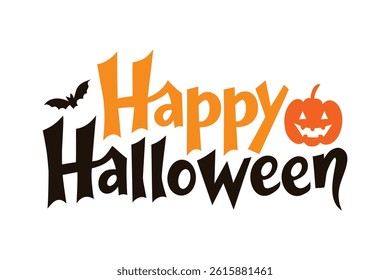 Happy Halloween Typography Vector Design