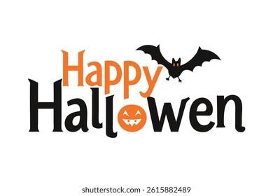 Happy Halloween Typography Vector Design