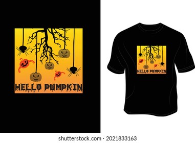 Happy Halloween - Unisex T shirt, Design vector, Greeting card, Poster, Mug Design. 
