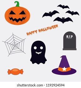 Happy halloween vector 