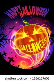 Happy Halloween in Vector Art