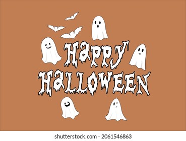 happy halloween vector art design