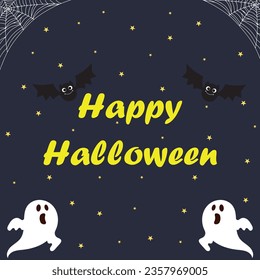 happy halloween vector art design