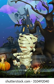 Happy Halloween, vector background
