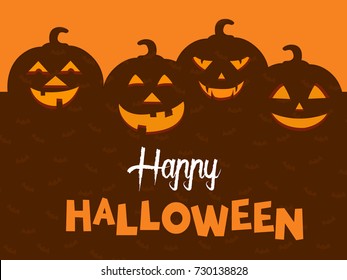 Happy Halloween vector background.