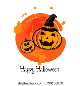 Happy Halloween vector background.