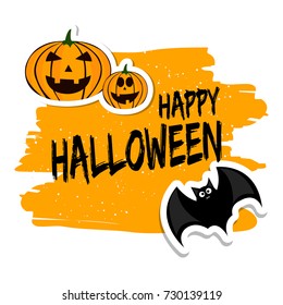 Happy Halloween vector background.