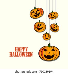 Happy Halloween vector background.