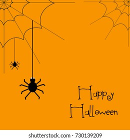 Happy Halloween vector background.