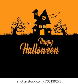 Happy Halloween vector background.