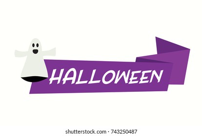 happy halloween vector banner background
