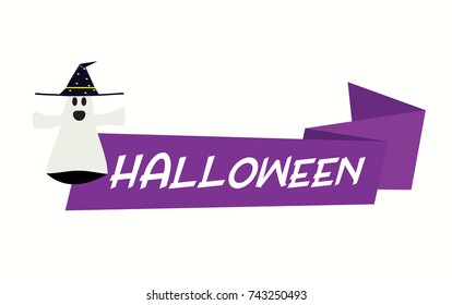 happy halloween vector banner background