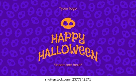 Happy Halloween Vector Banner Template