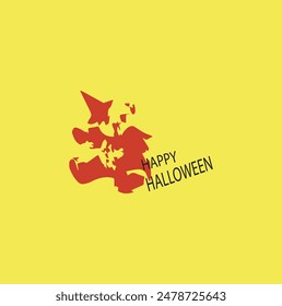 Happy Halloween vector card illustration art work, best graphic design, red halloween teddy bear artwork style icon 