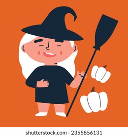 Happy Halloween. Vector cute illustrations