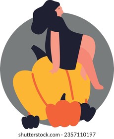 Happy Halloween. Vector cute illustrations