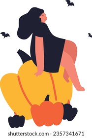 Happy Halloween. Vector cute illustrations