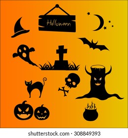 happy halloween vector design