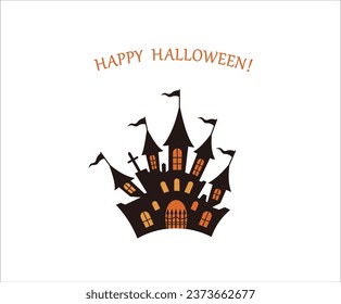 Happy Halloween vector design element 