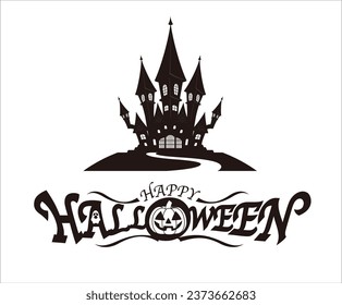 Happy Halloween vector design element 