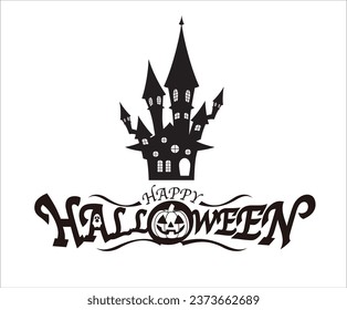 Happy Halloween vector design element 