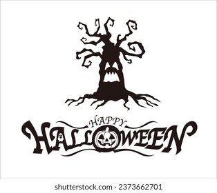 Happy Halloween vector design element 