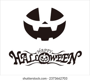 Happy Halloween vector design element 