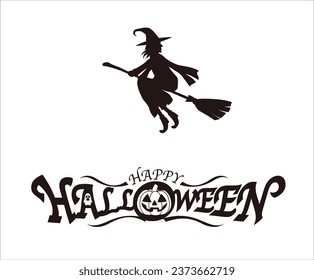 Happy Halloween vector design element 