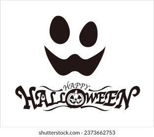 Happy Halloween vector design element 