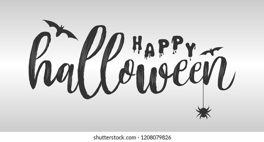 Happy Halloween vector design for gift card, poster, banner, etc.