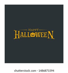 Happy Halloween Vector Design Template