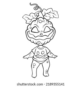 happy halloween It's a vector drawing. line drawing from the vector program