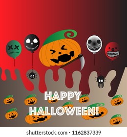 Happy Halloween , vector funky