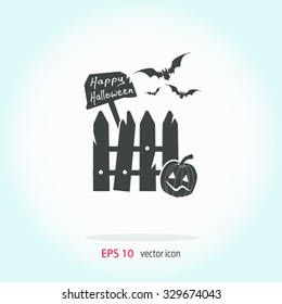 Happy Halloween vector icon