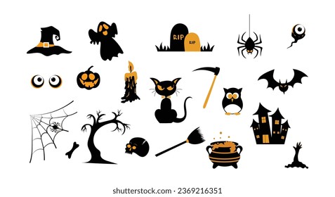 Happy Halloween vector icon design on the white background