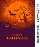 Happy halloween vector illustration.