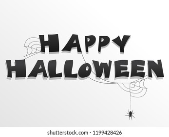 Happy halloween vector illustration.