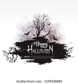 Happy halloween vector illustration.