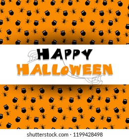 Happy halloween vector illustration.