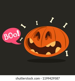 Happy halloween vector illustration.