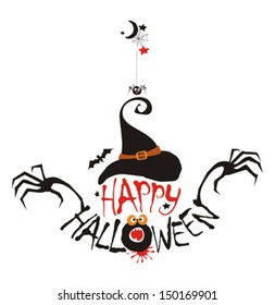 Happy halloween. Vector illustration. 