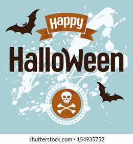 Happy Halloween, vector illustration