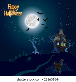 Happy halloween. vector illustration