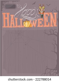 Happy halloween vector illustration