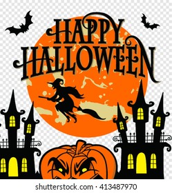 Happy Halloween , vector illustration
