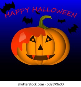 Happy Halloween vector illustration