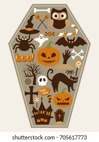 Happy halloween vector illustration