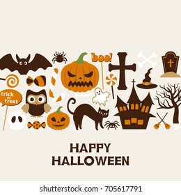 Happy halloween vector illustration