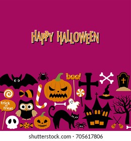 Happy halloween vector illustration