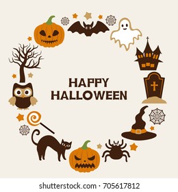 Happy halloween vector illustration